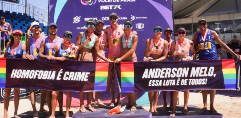 Protestos contra homofobia marcam final do Circuito Brasileiro de Vôlei de Praia