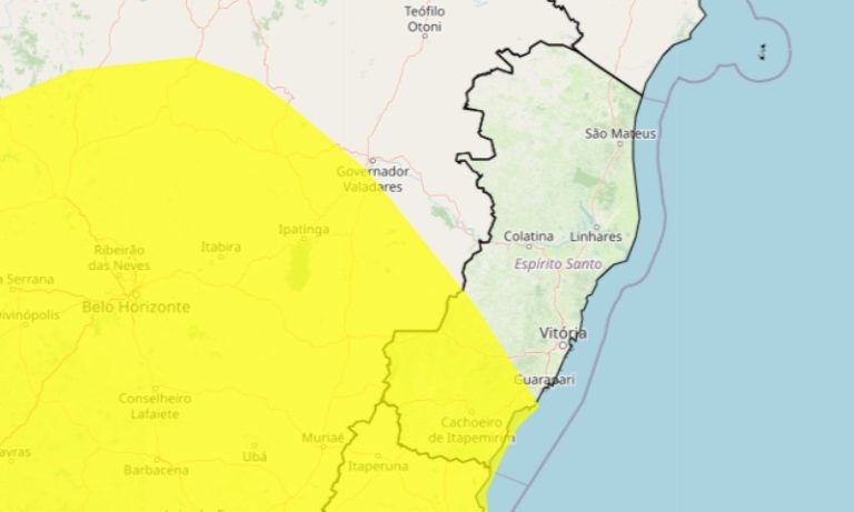 Sul do ES recebe novo alerta de chuvas intensas. Veja cidades em risco
