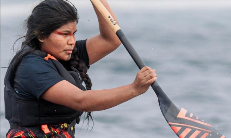 Treino em águas capixabas para mundial de canoagem