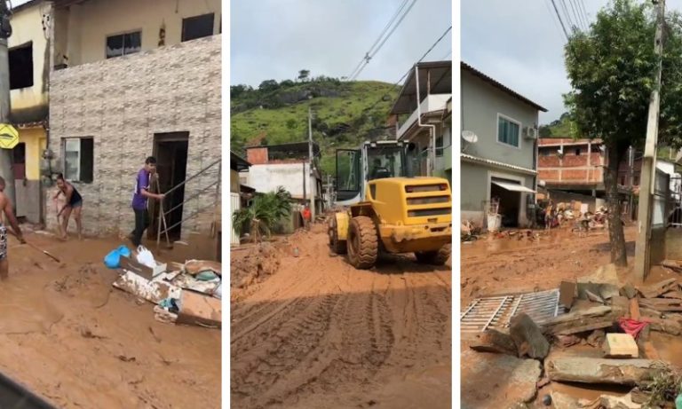 VÍDEO | Equipe da TV Tribuna/SBT mostra cenário de destruição em Mimoso do Sul