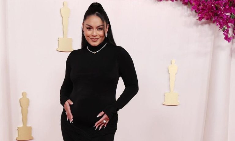 Vanessa Hudgens anuncia gravidez no tapete vermelho do Oscar 2024