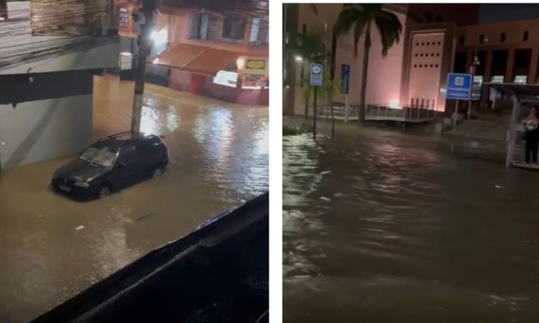 Veja registros da chuva neste sábado na Grande Vitória
