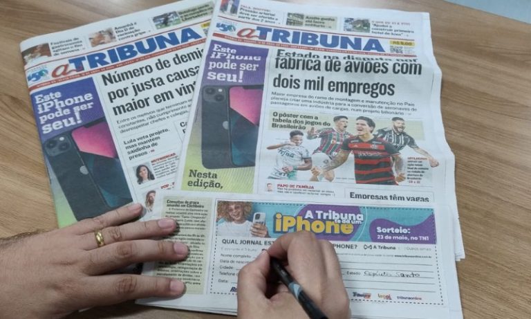 A Tribuna traz cupom para concorrer a um iPhone