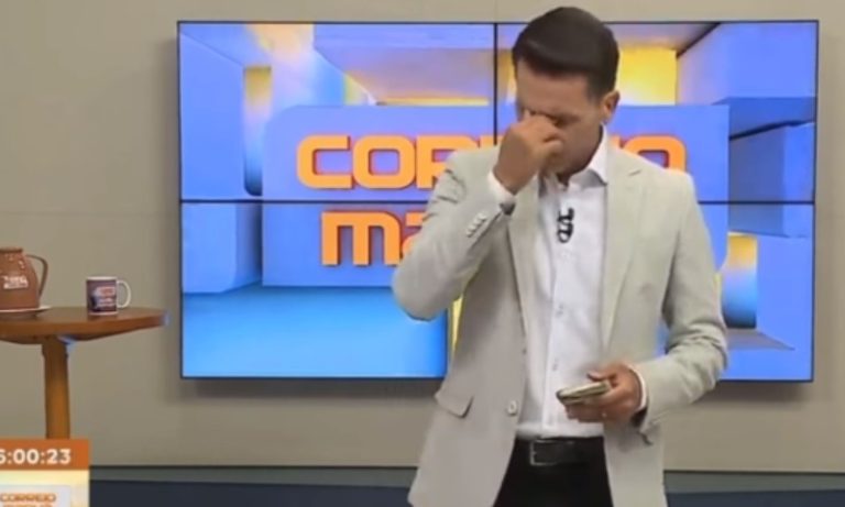 Apresentador da Record é assaltado a caminho do trabalho e chora ao vivo