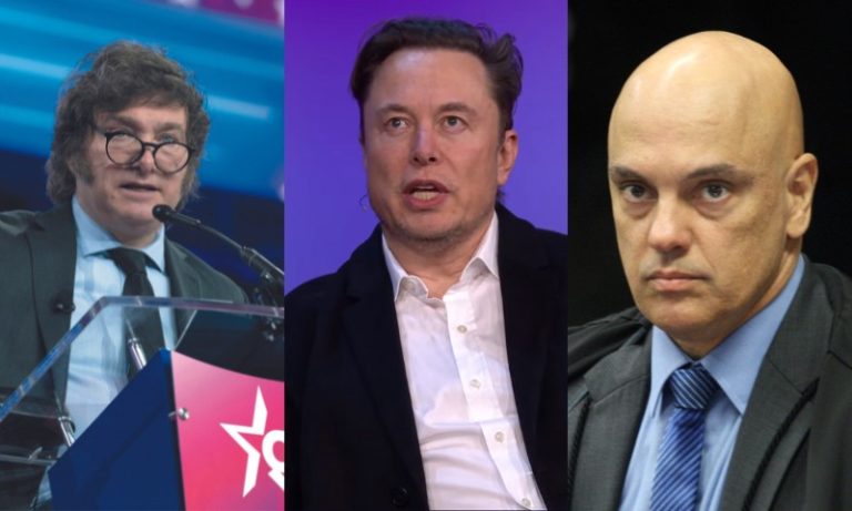 Milei oferece a Elon Musk ‘a ajuda que precisar’ no embate com o STF