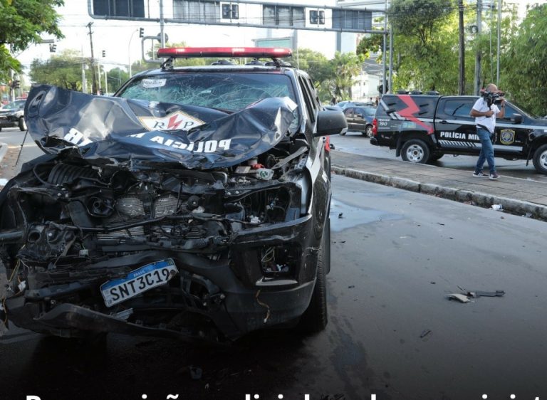 Morre motociclista que foi atingido por viatura da PM em perseguição