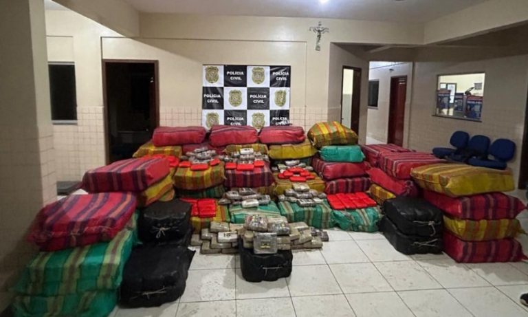 Polícia apreende 3,2 toneladas de drogas escondidas entre peixes congelados