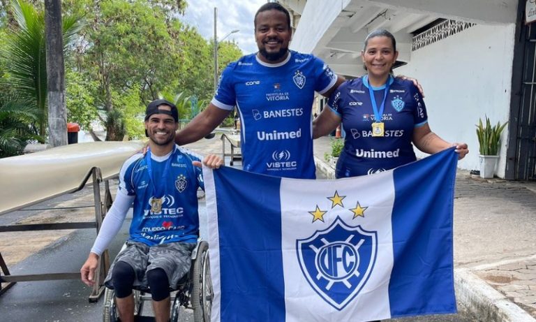 Remo Paralímpico do Vitória fatura o ouro na 1ª regata de 2024