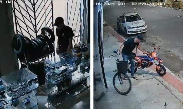 Bandido invade oficina e furta moto em Vila Velha