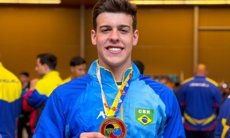 Carateca capixaba conquista ouro no Pan-Americano e garante vaga para o Mundial