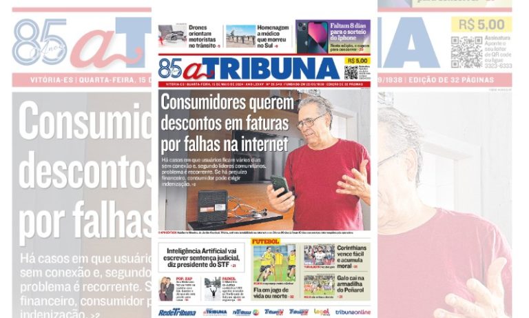 Confira os destaques do jornal A Tribuna desta quarta-feira