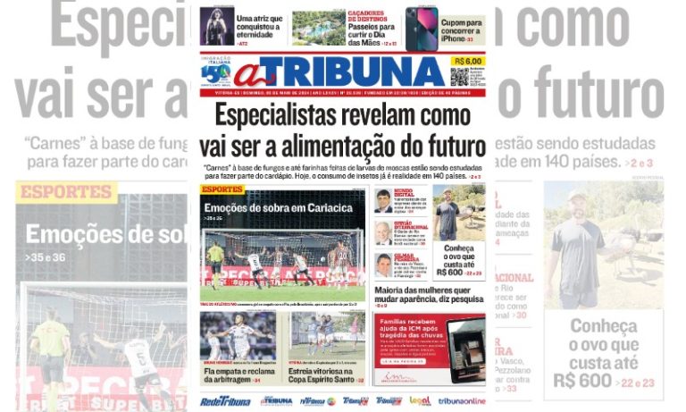 Confira os destaques do jornal A Tribuna deste domingo