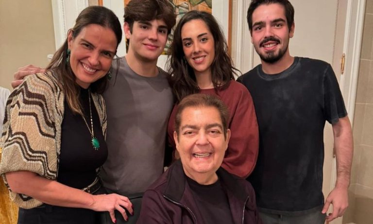 Faustão festeja aniversário do filho caçula após recuperação do transplante de rim