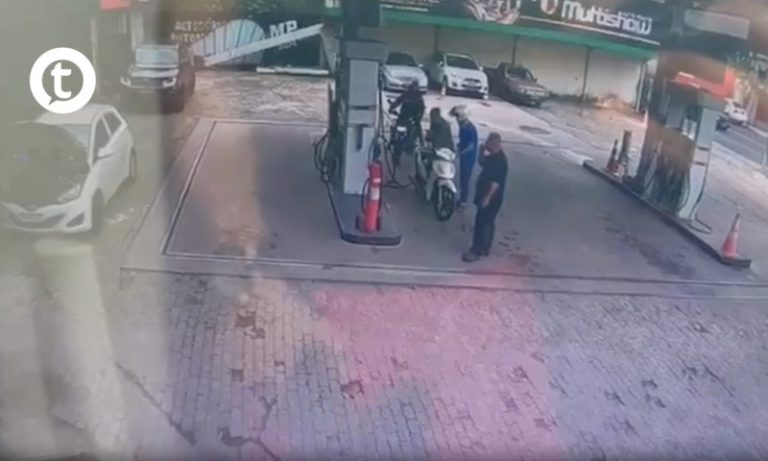Imagens mostram momento em que ex-policial é baleado em Vitória