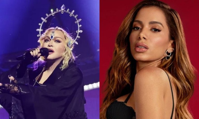 Madonna pede para aprovar figurino de Anitta antes do show em Copacabana
