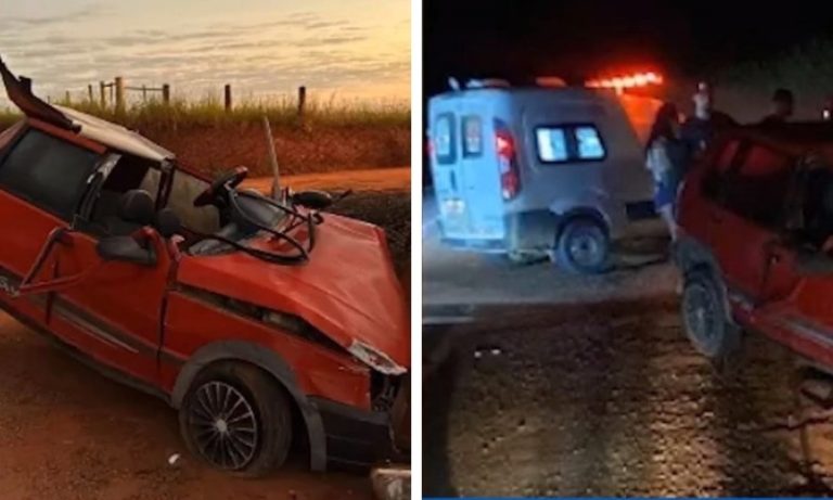 Motorista morre ao sair da pista e colidir com barranco no Norte do ES