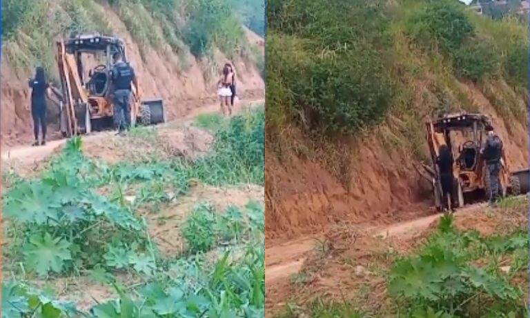 Operador de trator morre após cair de ribanceira em Cariacica
