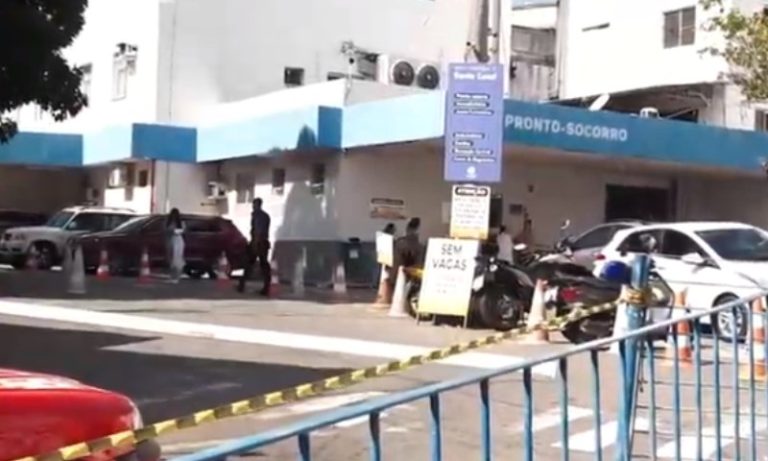Homem quebra carro da ex dentro de estacionamento de hospital e é preso em Vitória
