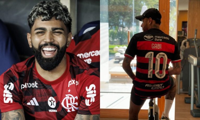 Neymar posta foto com camisa 10 do Flamengo e gera comentário de Gabigol
