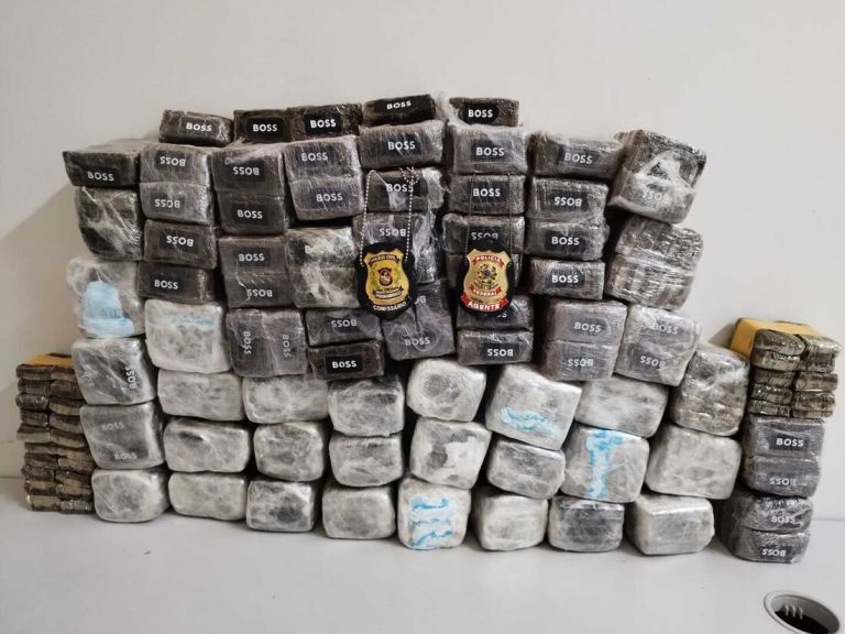 PF prende três homens transportando 52 quilos de haxixe no Recife
