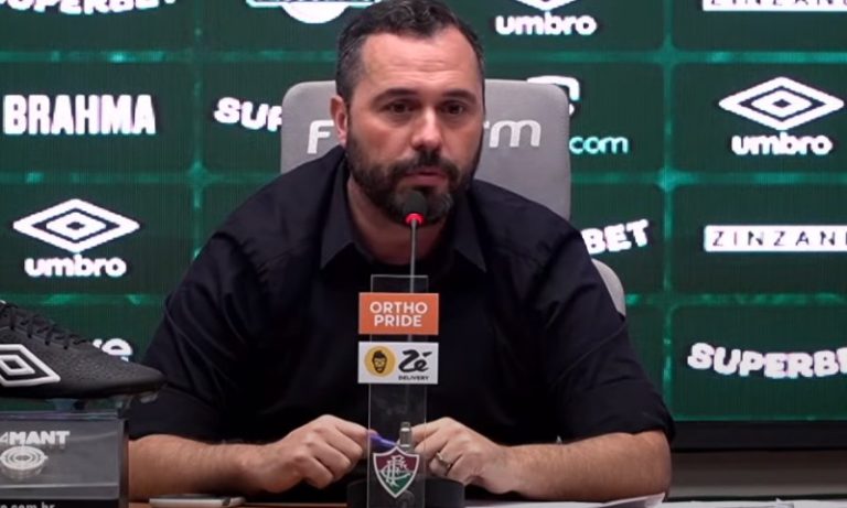 Presidente do Flu cita fase ruim para saída de Diniz e lamenta: ‘Choramos muito’