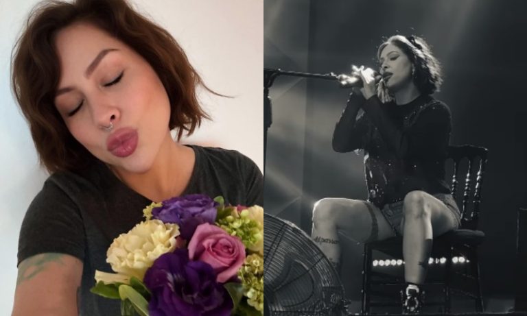 Após cirurgia de emergência, Pitty volta a fazer show, mas sentada