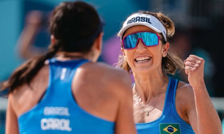Brasileiras vencem segunda no vôlei de praia em ‘calor de derreter’