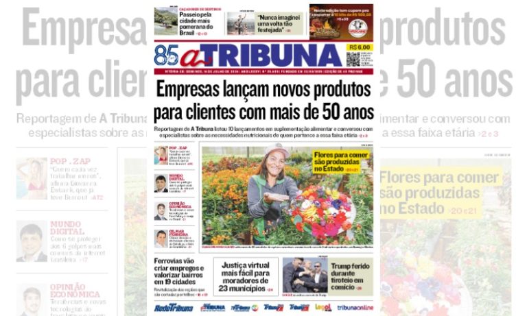 Confira os destaques do jornal A Tribuna deste domingo