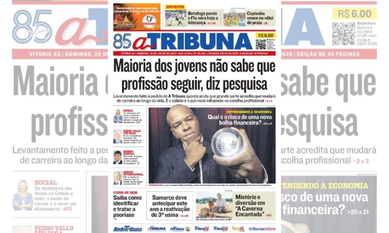 Confira os destaques do jornal A Tribuna deste domingo