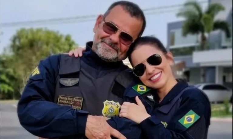 Filha “herda” nome do pai em farda da PRF após ele se aposentar no ES