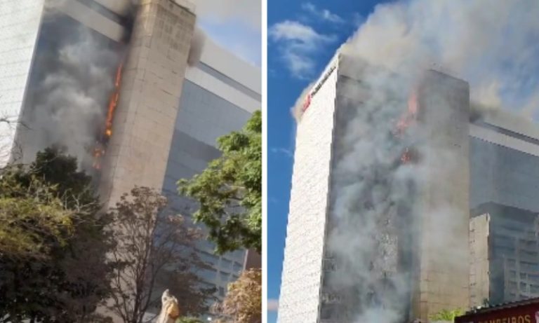 Incêndio atinge sede do Conselho Federal da OAB e 5 pessoas são resgatadas