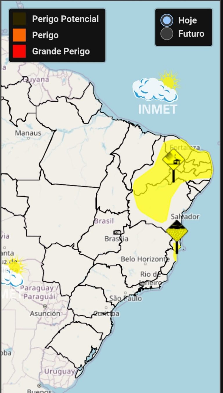 Pernambuco tem “perigo potencial” de vendaval até sexta-feira (2), diz Inmet
