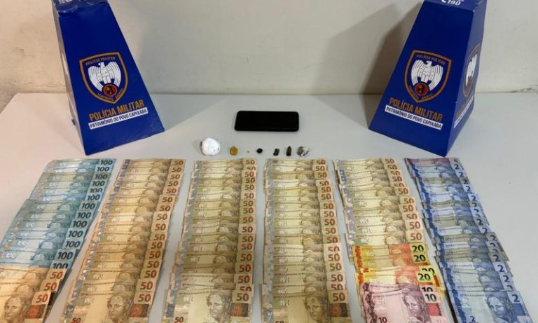 Suspeito é preso com drogas e mais de quatro mil reais em espécie em Guarapari