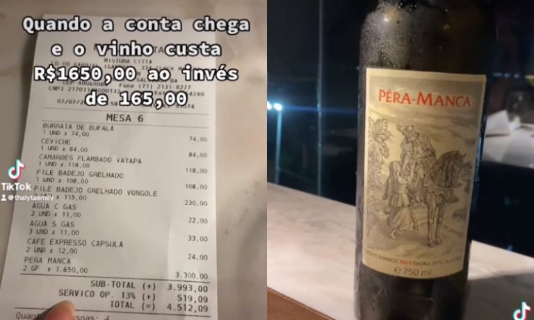 VÍDEO | Amigos pedem vinho de R$ 1.650 enganado e viralizam ao receber a conta