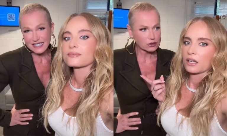 Xuxa e Angélica surgem juntas e brincam sobre quem é a ‘doida’ da amizade