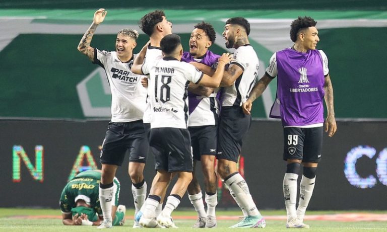 Botafogo segura empate com Palmeiras e avança na Copa Libertadores