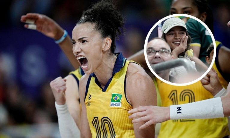 Com Fadinha na torcida, Brasil vence Polônia no vôlei feminino
