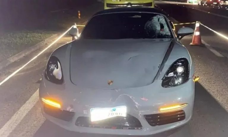 Dono de Porsche envolvido em acidente que matou motociclista no Rio está foragido
