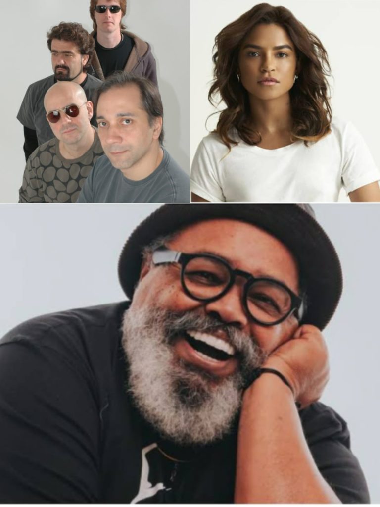 Jorge Aragão, Biquíni, e Lucy Alves no Festival Pernambuco Meu País, em Triunfo