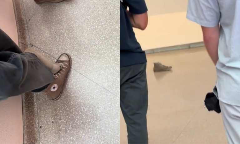 Jovem larga All Star em um museu de Nova Iorque e tênis é confundido com obra