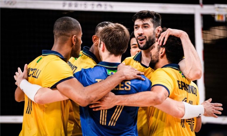 Seleção masculina de vôlei atropela Egito e se classifica em Paris