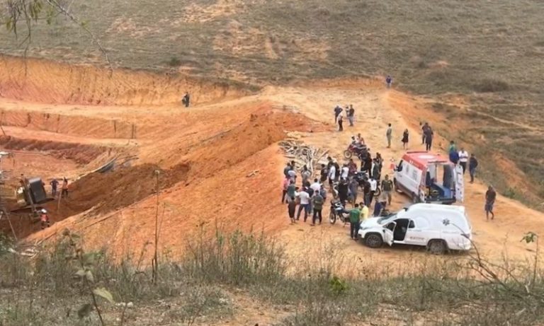 Soterramento no Noroeste no ES deixa um morto e um ferido