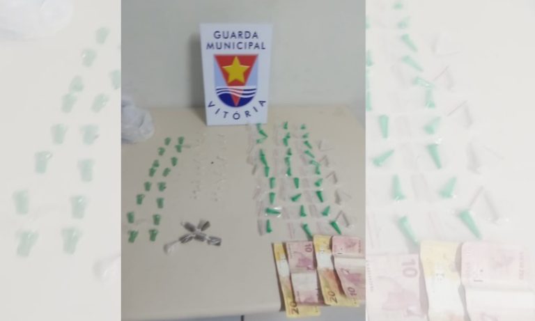Suspeitos de tráfico drogas na Vila Rubim são presos pela Guarda Municipal