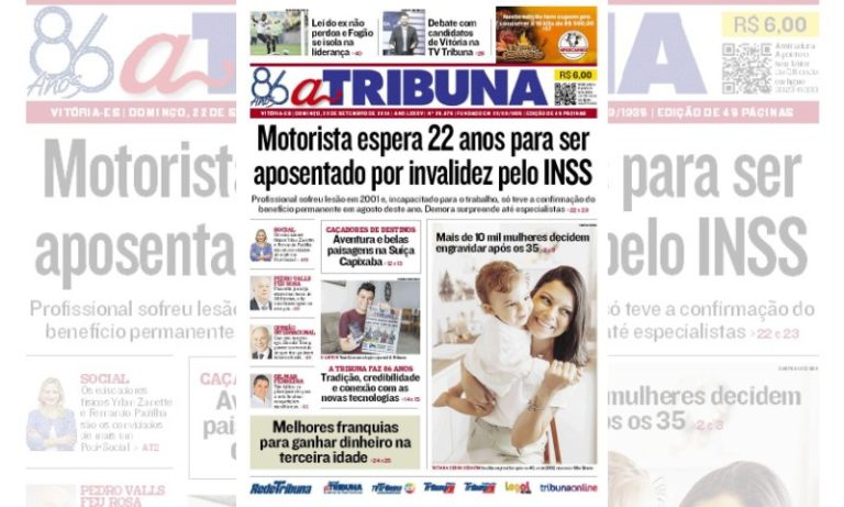 Confira os destaques do Jornal A Tribuna deste domingo