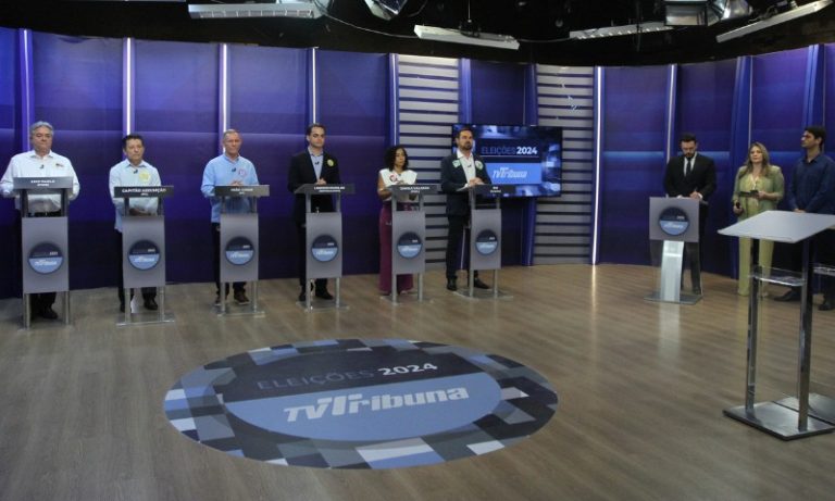 Debate histórico na TV Tribuna com os candidatos a prefeito de Vitória
