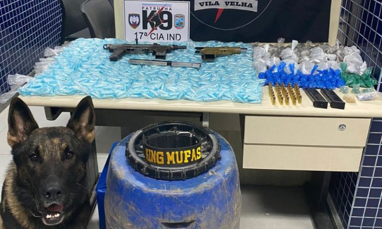 Guarda Municipal de Vila Velha e PM apreendem grande quantidade de drogas e armas