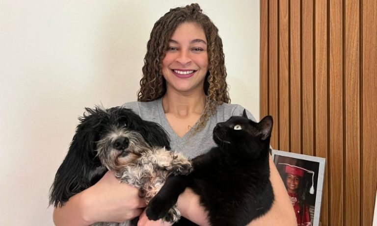 Maria Luíza dos Santos: “Decidi minha profissão por causa dos meus bichos”