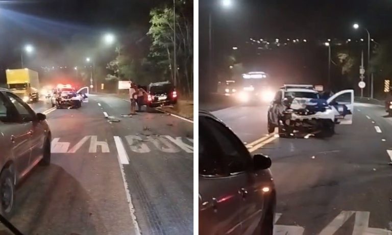 Motorista de aplicativo é assaltado e bate em viatura da PM para pedir socorro