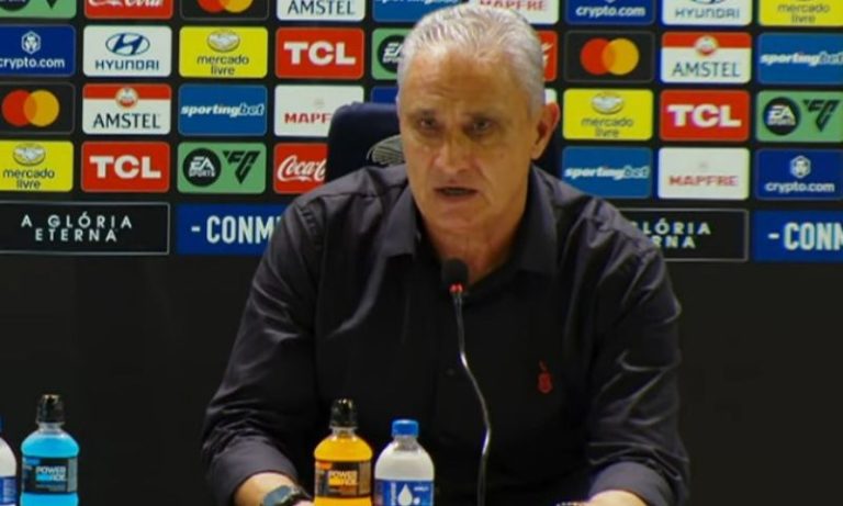 Tite respeita xingamento no Flamengo e promete gol na volta: ‘Me cobrem’