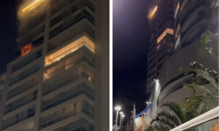 Vídeos mostram como ficou imóvel vizinho a apartamento que pegou fogo em Vila Velha